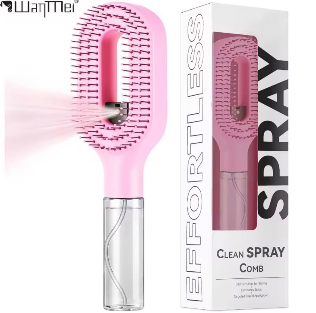 Self-Misting Detangling Hair Brush
