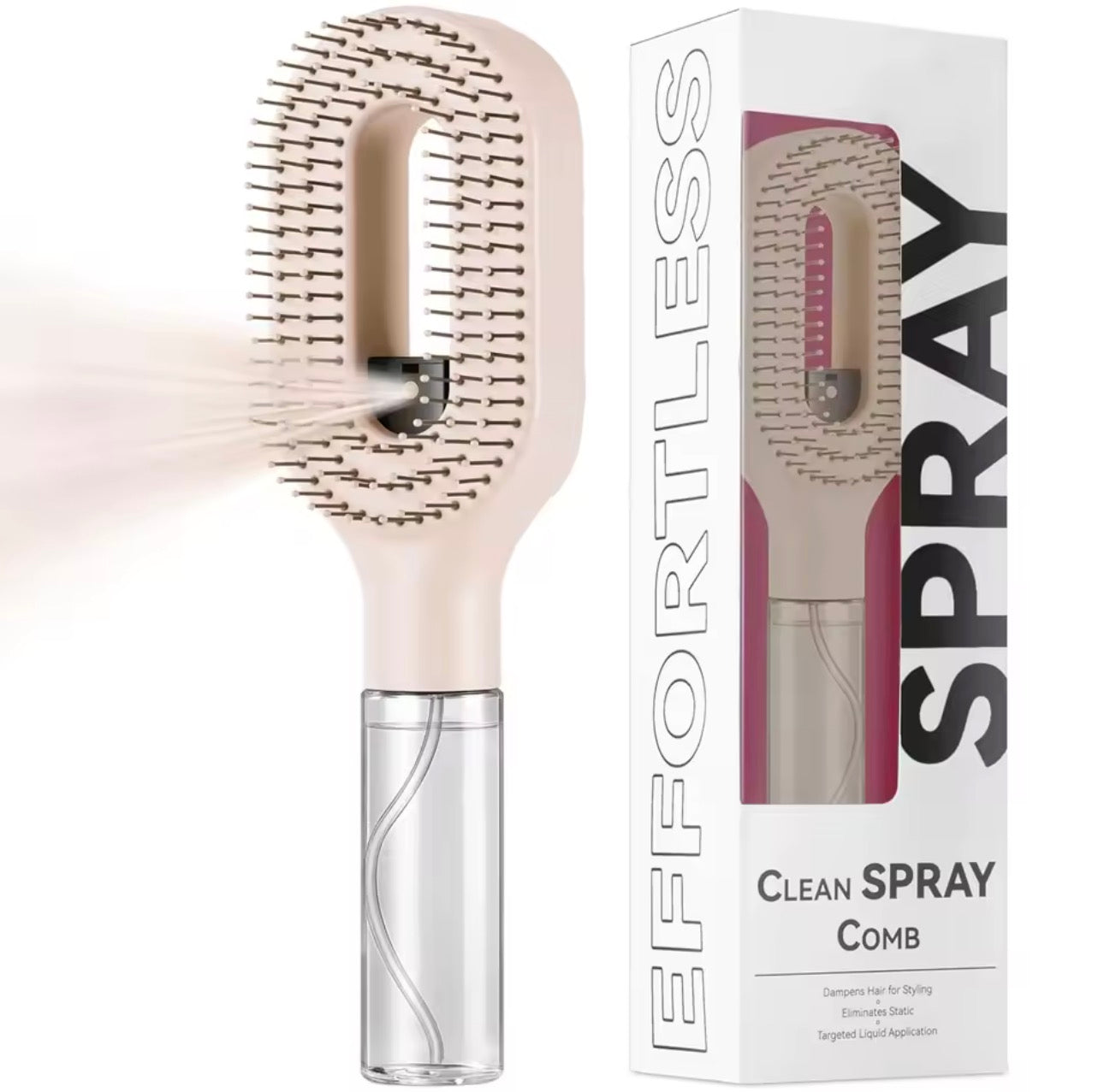 Self-Misting Detangling Hair Brush