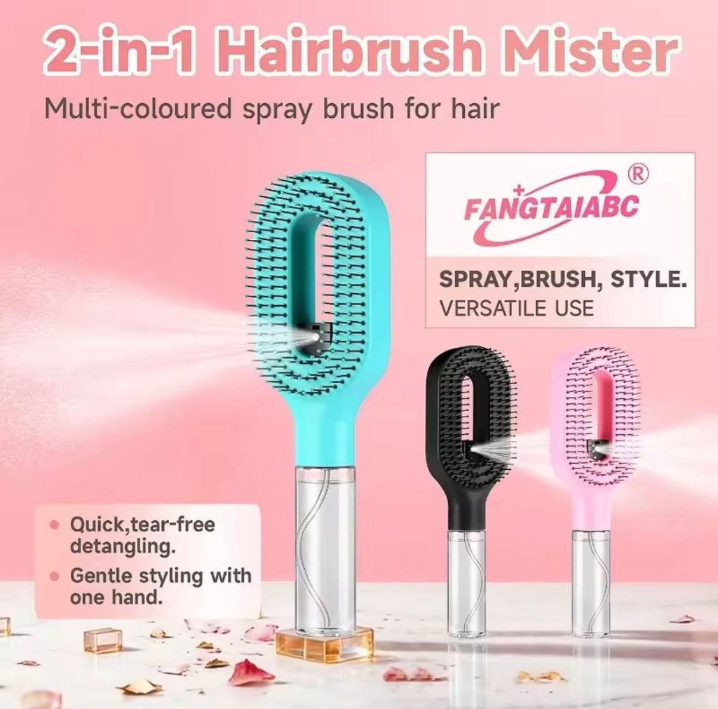 Self-Misting Detangling Hair Brush